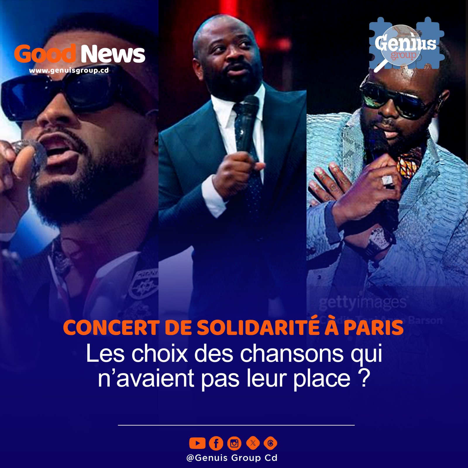 Solidarité Congo: Le choix des chansons qui n’avaient pas leur place ?